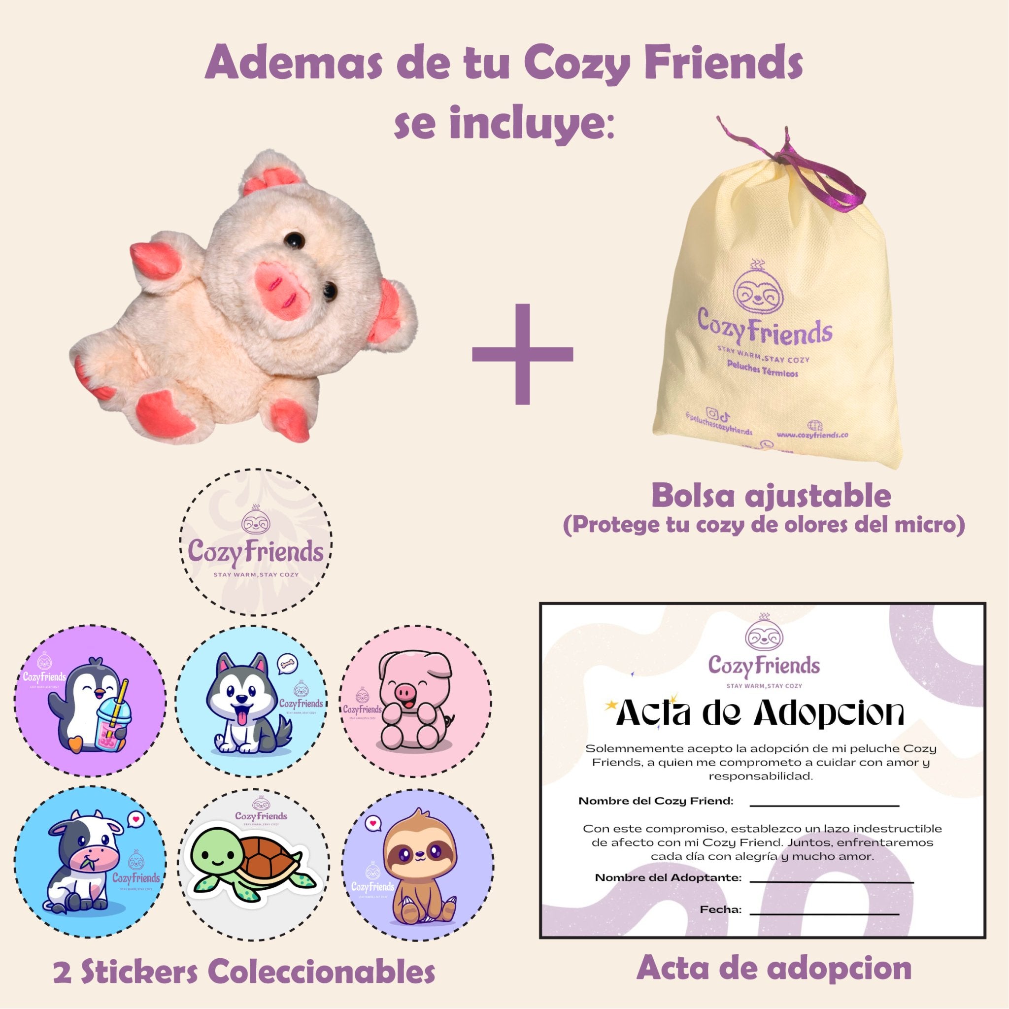 Cerdito Cozy Friends - Cozy Friends