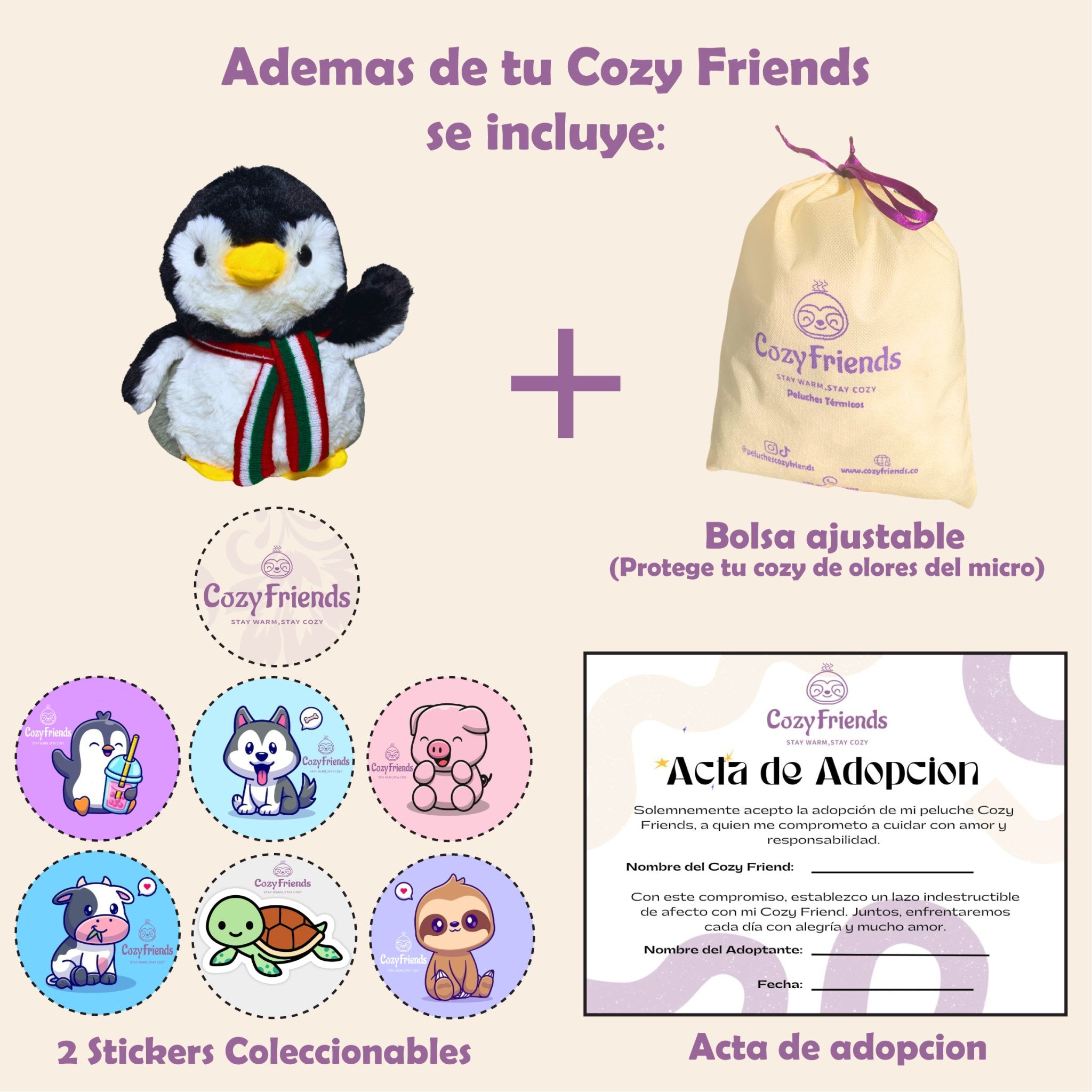 Pingüino Cozy Friends - Cozy Friends